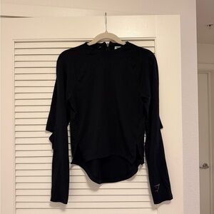 Gymshark Black Long Sleeve Performance Top
